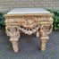 A 20th Century French Style Ornately Carved Side Table with Marble Top
