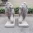 A Pair Of Concrete Lions (Custom-Aged By The Crown Collection)