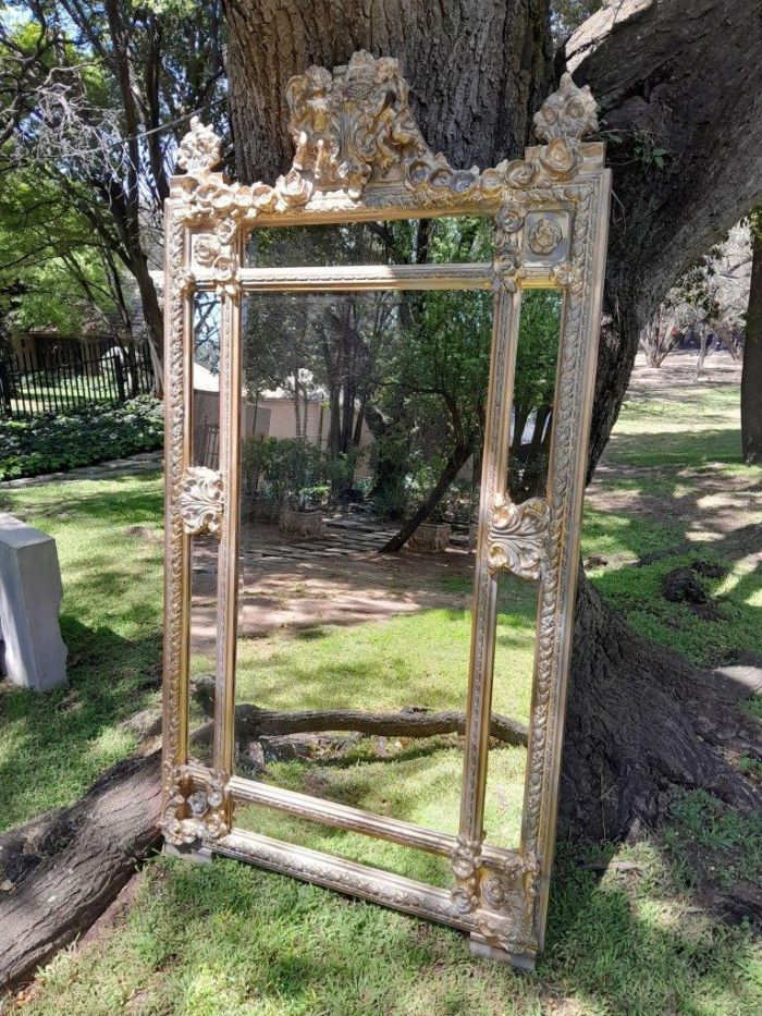 A French Rococo Style Ornately Carved and Gilded Bevelled Mirror - Image 2