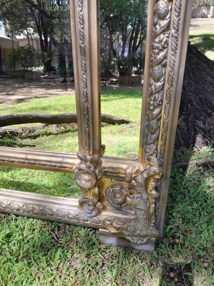 A French Rococo Style Ornately Carved and Gilded Bevelled Mirror - Image 4