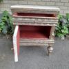A Pair of French Style Ornately Carved Giltwood Pedestals / Side Tables with Cream Marble Tops - Image 8