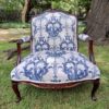 A 20th Century French Style Carved And Hand-Gilded Arm Chair With Foot-Rest - Image 4