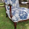 A 20th Century French Style Carved And Hand-Gilded Arm Chair With Foot-Rest - Image 5
