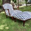 A 20th Century French Style Carved And Hand-Gilded Arm Chair With Foot-Rest - Image 10
