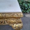 A Pair of 20th Century French Style Ornately Carved Hand Gilded Side Tables with Marble Top - Image 8