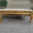A 20th Century Antique And Ornately Carved Hand Gilded With Gold Leaf Mahogany Wood Coffee Table