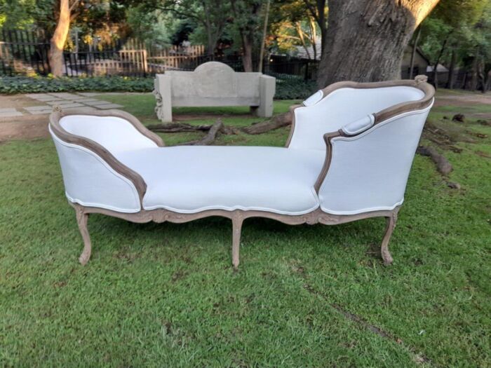 A 20th Century French Bergere Duchess Louis XV  Style Chaise Lounge