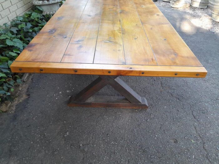 A Cape Yellowwood Entrance / Refectory / Dining Table - Image 8