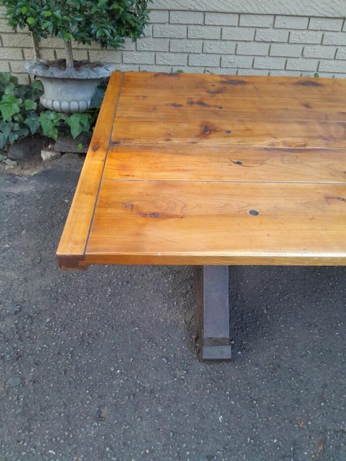A Cape Yellowwood Entrance / Refectory / Dining Table - Image 9