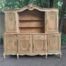 A 20th Century French Style Carved Wooden Sideboard/Server/Drinks Cabinet In A Contemporary Natural Wood / Bleached Finish