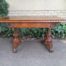 An Antique Victorian Rosewood Library Table / Side / Sofa Table On Castors