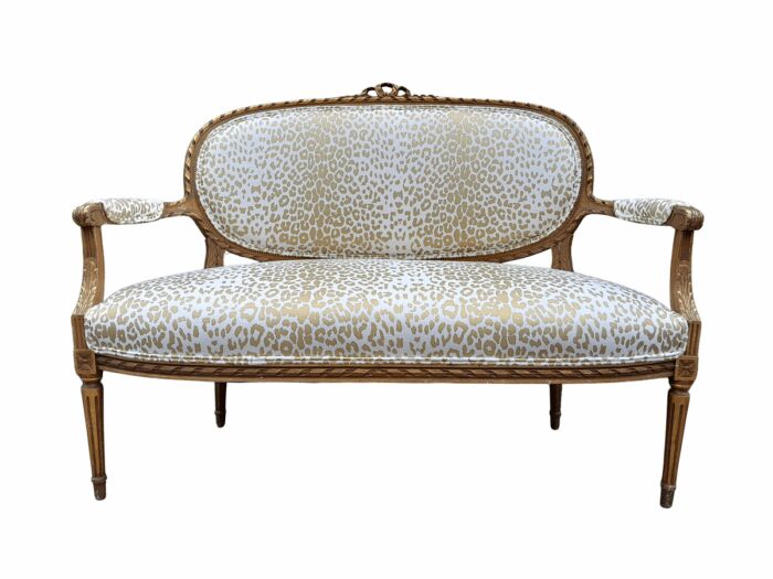 A 20th Century French Gilt Wood Settee