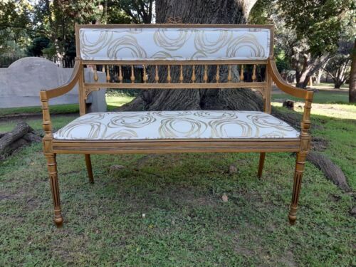 A 20th Century French Giltwood Empire Style Settee