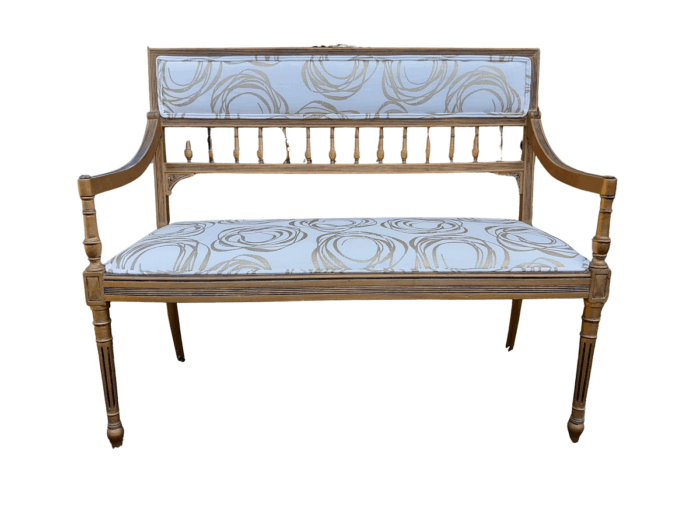 A 20th Century French Giltwood Empire Style Settee