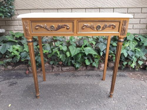 A 20th Century French Giltwood With Marble Top Table
