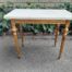 A 20th Century Giltwood Table With Marble Top Dimensions On Turned Tapering