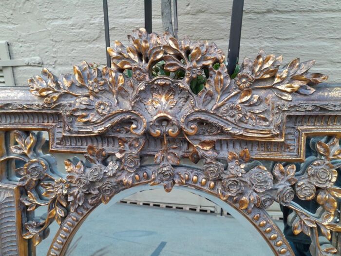 A 20th Century French Baroque Style Gilt Wood Mirror - Image 5