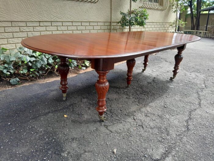 A 20th Century French Colonial Table on Original Brass Castors - Image 3
