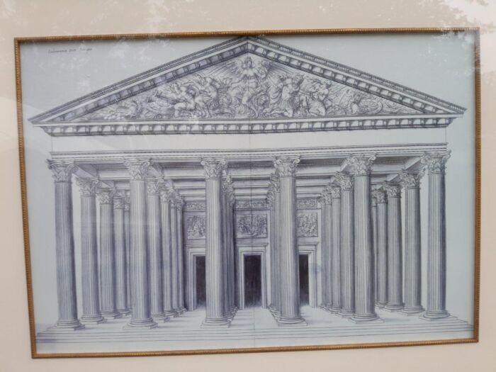 A Set Of Two Architectural Works: Forma Templi Da Petri In Vaticano And Study Of Grecian Temple" - Image 9