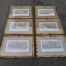 A Set Of Six Decorative Engravings In Gilded Frames