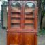 A Late Victorian Circa 1890 Large Mahogany Bookcase / Cabinet In Two Parts with Glazed Doors