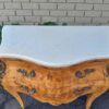 A 20th Century French Style Birds Eye Maple Bombe Chest of Drawers with Marble Top & Ormolu Mounts - Image 6