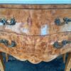 A 20th Century French Style Birds Eye Maple Bombe Chest of Drawers with Marble Top & Ormolu Mounts - Image 7