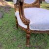 A 20th Century French Louis XVI Style Five Piece Set of Giltwood Settee and Four Armchairs - Image 11