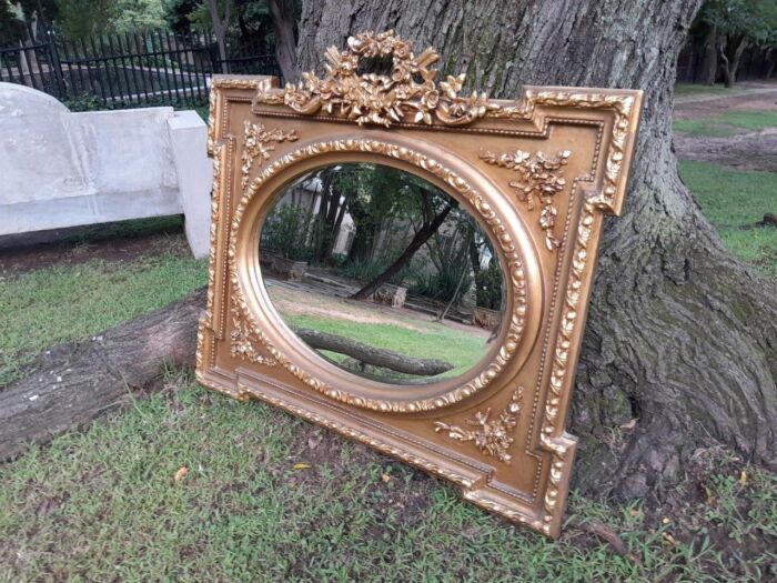A French Rococo Style Ornately Carved and Gilded Bevelled Mirror 2 - Image 2