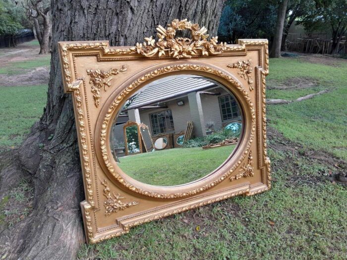 A French Rococo Style Ornately Carved and Gilded Bevelled Mirror 4 - Image 2