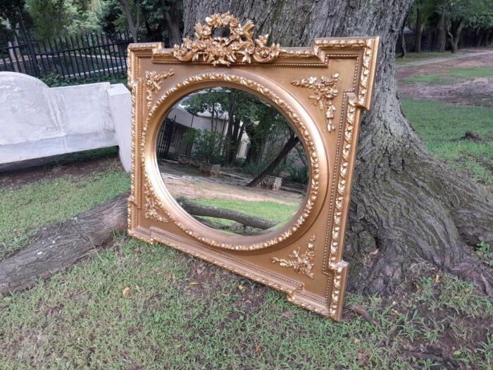 A French Rococo Style Ornately Carved and Gilded Bevelled Mirror 4 - Image 3