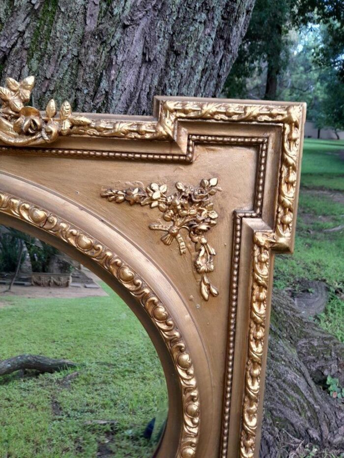 A French Rococo Style Ornately Carved and Gilded Bevelled Mirror 4 - Image 4