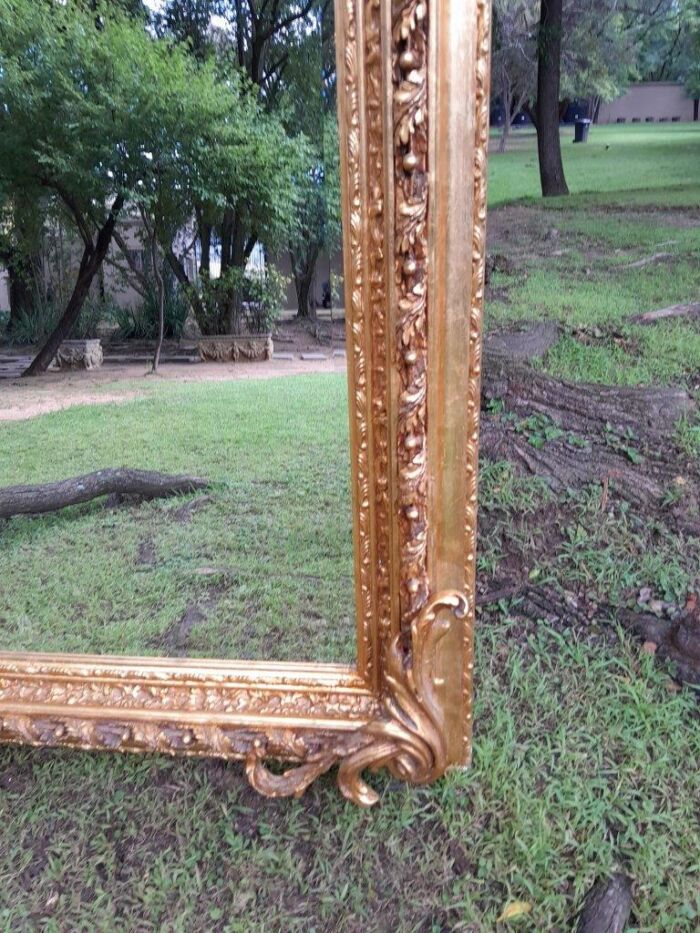 A French Style Ornately Carved and Gilded Bevelled Mirror 3 - Image 6