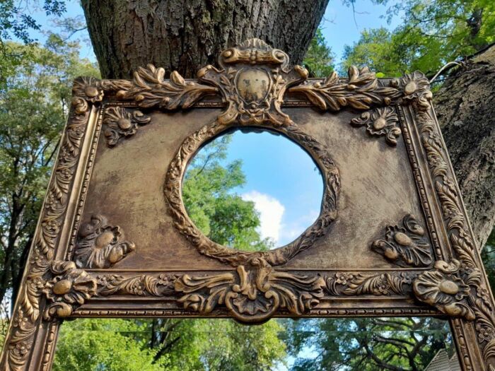 An Ornate Carved Bevelled French Style Mirror - Image 5