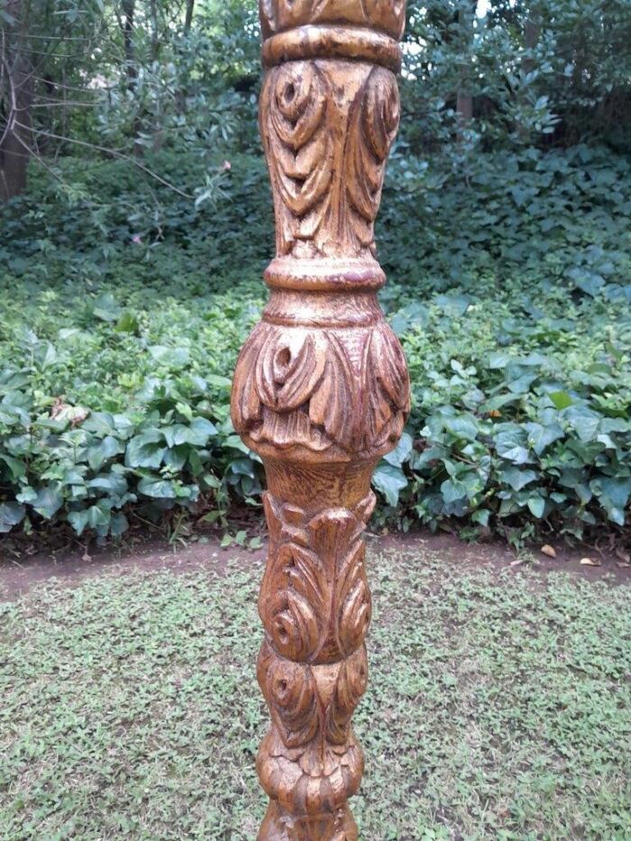 A Pair of Large Size French Style Hand Gilded Candle Holders - Image 5