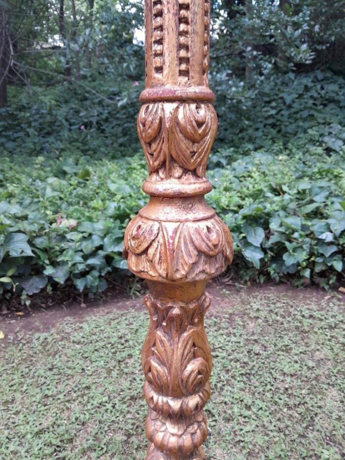 A Pair of Small Size French Style Hand Gilded Candle Holders - Image 6