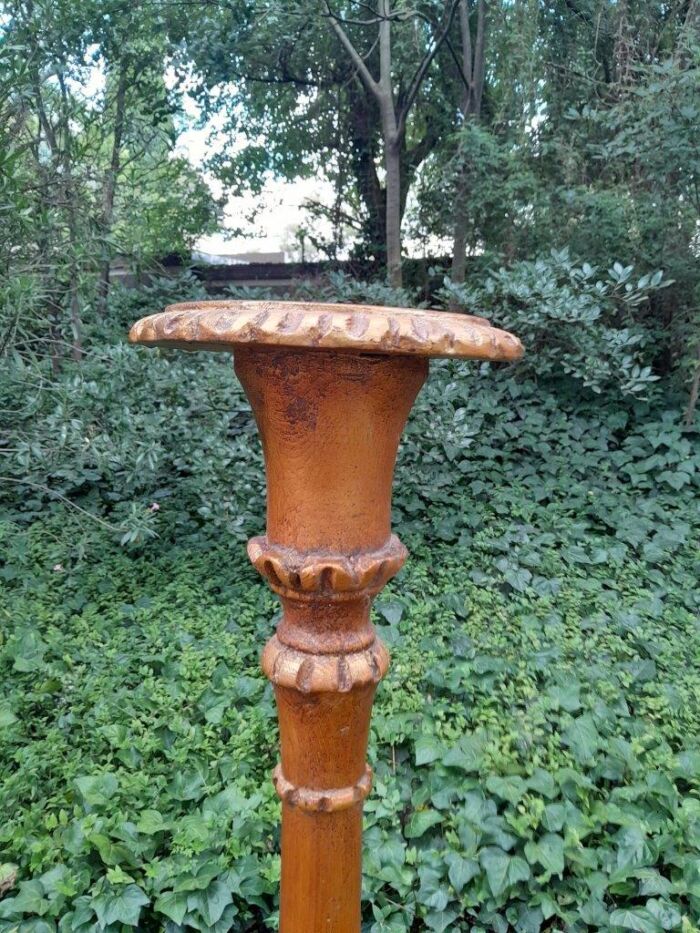 A Pair of Large Size French Style Hand Gilded Candle Holders - Image 6