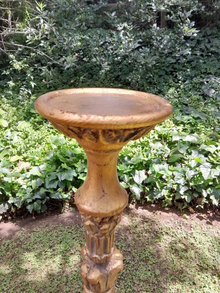 A Pair of Small Size French Style Hand Gilded Candle Holders - Image 6