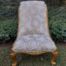 A 19th Century Victorian Mahogany Carved  Bathroom Chair on Original Porcelain Castors