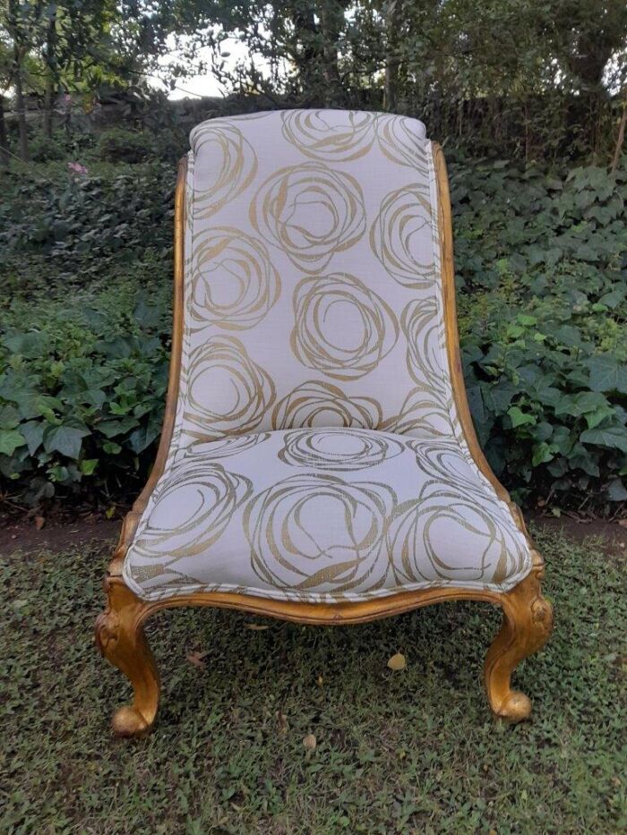 A 19th Century Victorian Mahogany Carved  Bathroom Chair on Original Porcelain Castors