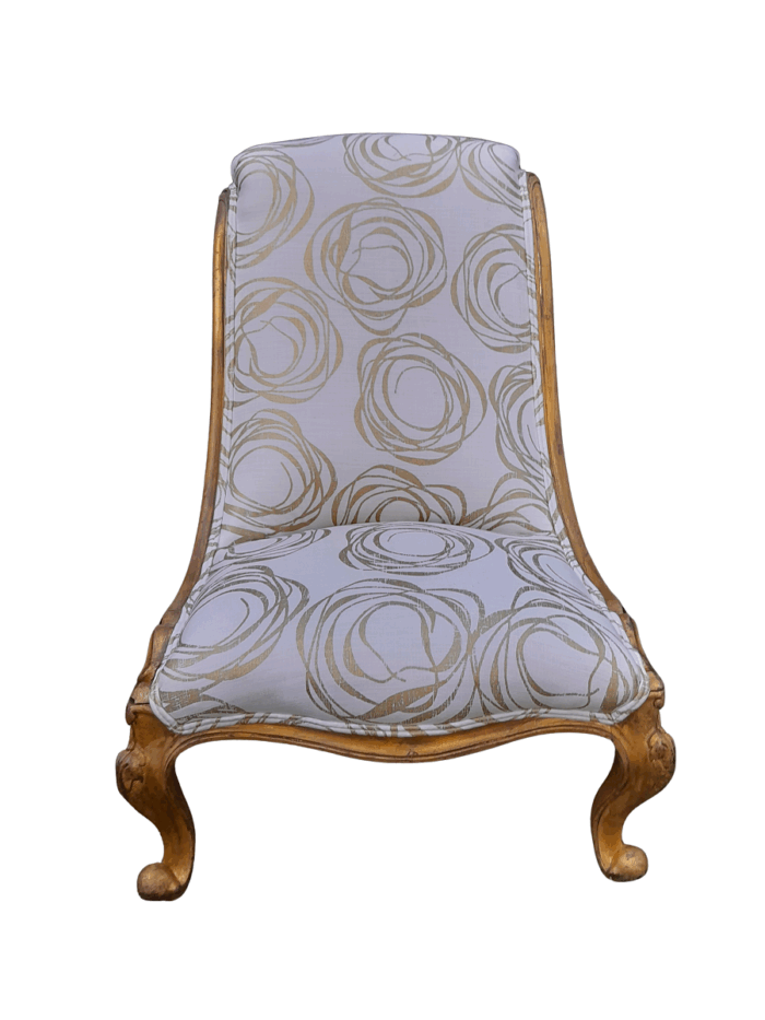 A 19th Century Victorian Mahogany Carved  Bathroom Chair on Original Porcelain Castors