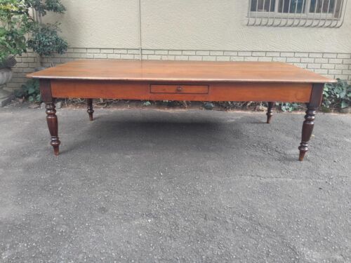 An Early 19th Century Original Stinkwood and Yellowwood Farm Table with Excellent Patina and of Large Proportions