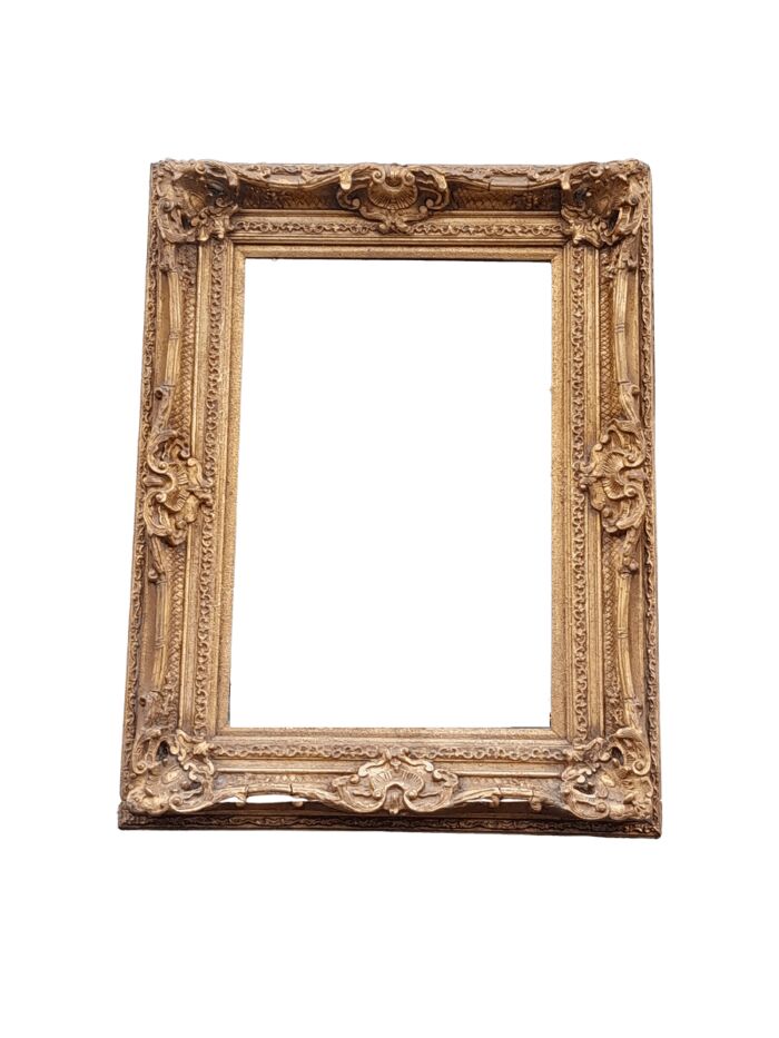 A 20th Century French Style Gilt Framed and Bevelled Mirror