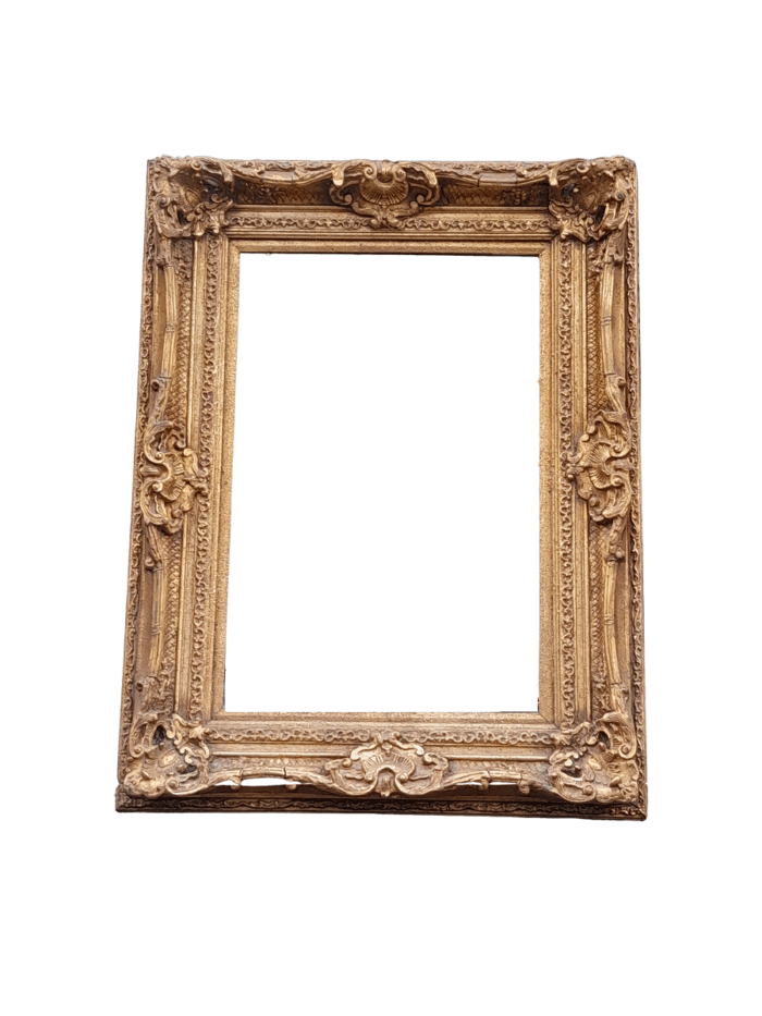 A 20th Century French Style Gilt Framed and Bevelled Mirror