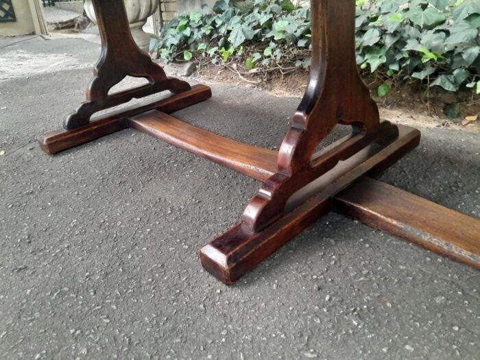 A 19th Century Sleeper Wood Refectory / Dining Table - Image 9