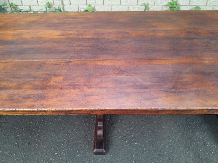 A 19th Century Sleeper Wood Refectory / Dining Table - Image 10