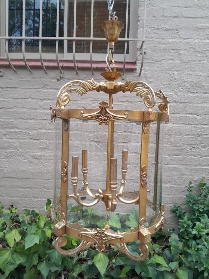 A 20th Century Rare Pair of Brass Lanterns - Image 4