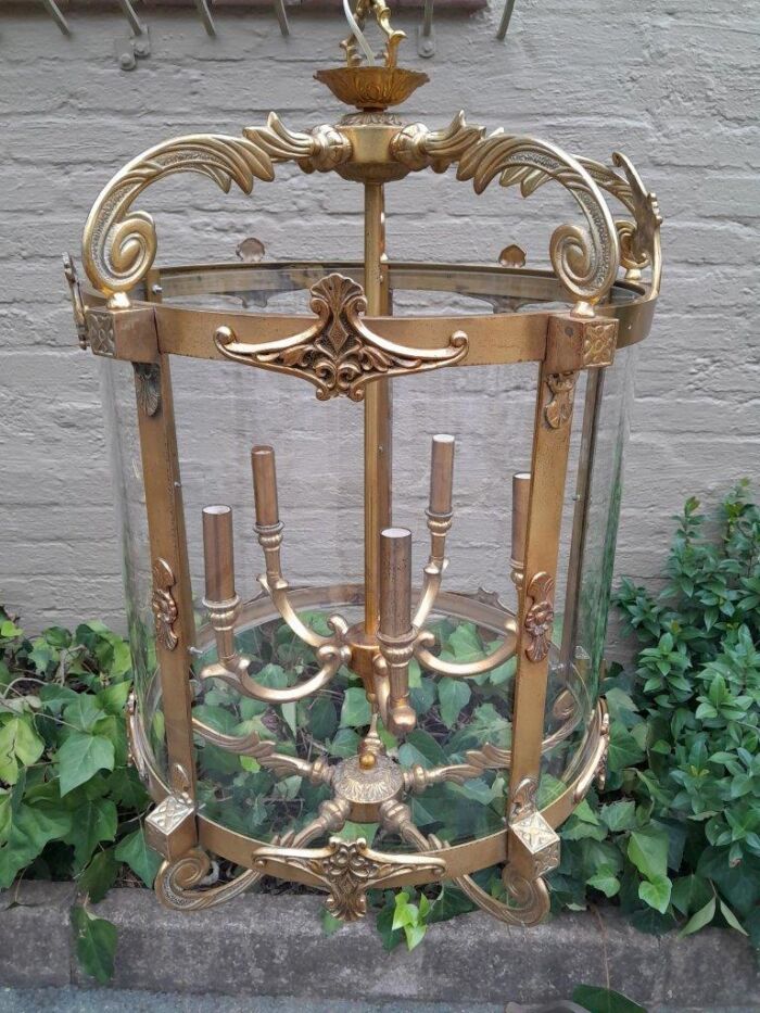 A 20th Century Rare Pair of Brass Lanterns - Image 6