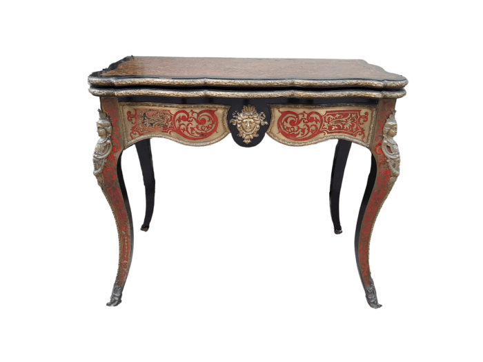 A 19TH Century Boulle and Ebonised Orrmolu Mount Card Table