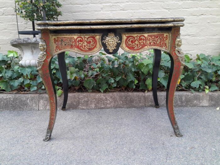 A 19TH Century Boulle and Ebonised Orrmolu Mount Card Table - Image 2